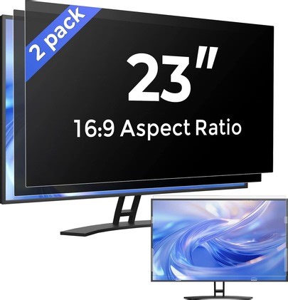 2Pack 23 Inch 16:9 Desktop Computer Privacy Screen Protector, Matte Blue Light Blocking Anti Glare Eye Protection Film | SHEIN