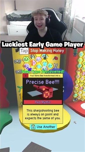 Luckiest Early Game Player Gets Mythic Bee In 1 ROYAL JELLY! (Bee Swarm Simulator)