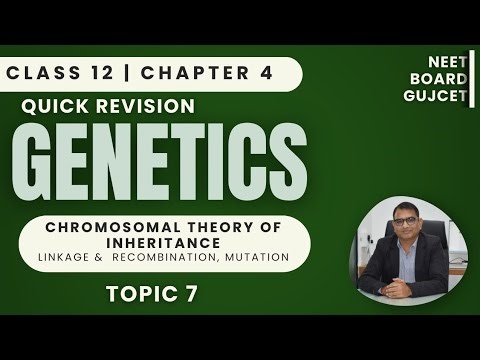 Chromosomal Theory of Inheritance, Linkage, Recombination & Mutation | Genetics | NEET 2026