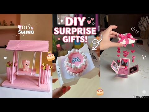 DIY Birthday Gift Ideas 2026 🎂 Hello Kitty Swing & Surprise Explosion Box!