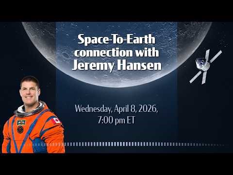 Jeremy Hansen speaks with Prime Minister Mark Carney during the Artemis II mission