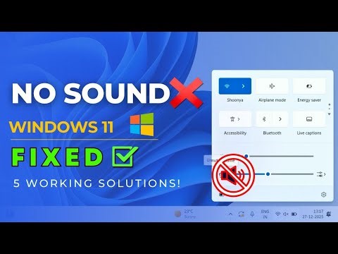 Windows 11 Sound Not Working Fix | No Audio Problem Solved (100% Working)