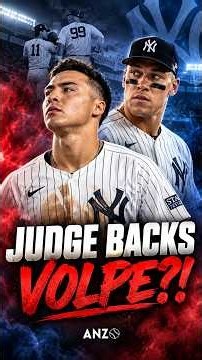 Aaron Judge Says Yankees NEED Volpe to Win?! 😳 #Shorts