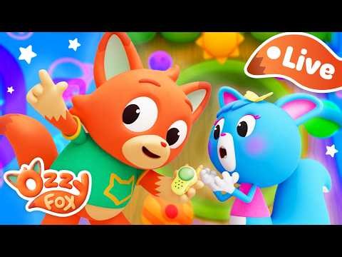 🔴 LIVE: 🚀 Ozzy Fox & Suki’s BIG SPACE ADVENTURE! 🦊🐿️ | Kids Songs 🎵