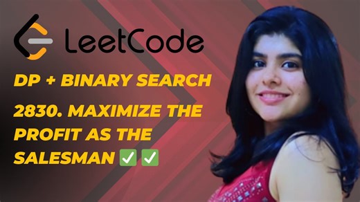 Maximize profit as the salesman LeetCode weekly 359 with DP and binary search