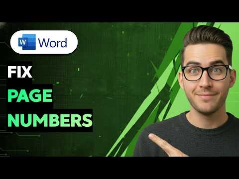How to Fix Page Numbers in Microsoft Word [2026 Full Guide]