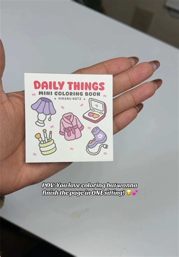 Sometimes I just wanna color something cute without spending forever on one page! 😂💕 These mini coloring books have some cute little designs and are such a fun way to enjoy a little relaxing me-time! 🎨✨#minicoloringbook #coloringbook
