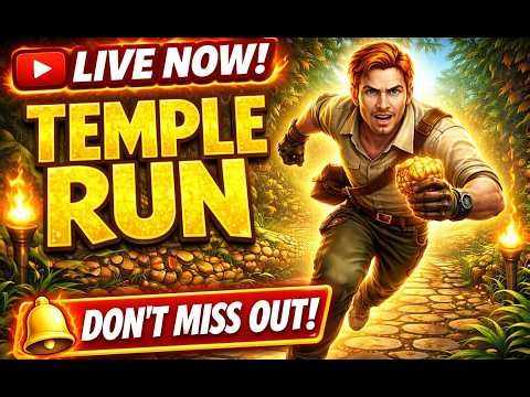 TEMPLE RUN LIVE 🔴 | Non-Stop Running Challenge! #templerun #livestream #gaming #shorts