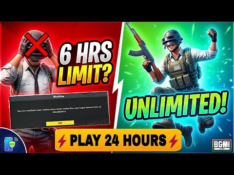 BGMI 6 HOURS LIMIT SOLUTION 🥰 HOW TO REMOVE TIME LIMIT IN BGMI | ANDROID & IOS |4.3 UPDATE | PUBG