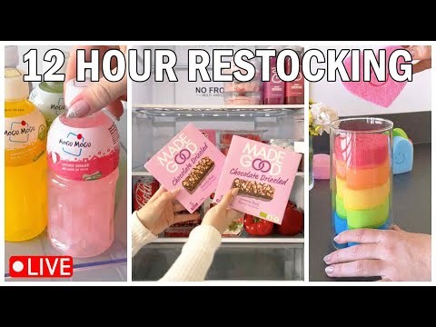 12 Hours of Restocking ASMR ✨| Oddly Satisfying Organising, Cleaning Live Stream To Fall Asleep To