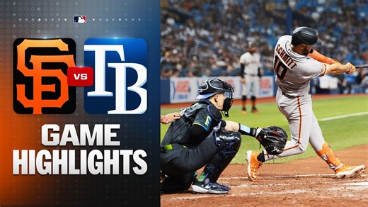 Giants vs. Rays Game Highlights (5/2/26) | MLB Highlights