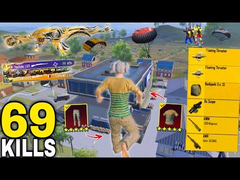69 KILLS!😍 NEW BEST AGRESSIVE RUSH GAME PLAY with/ Noob SKINS 🔥 Pubg Mobile - BGMI