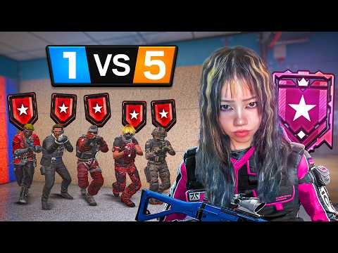 #1 Female CHAMP vs 5 Coppers, Who Wins? (Rainbow Six Siege)