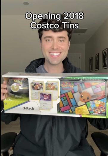 Costco Pokémon Collector 3 Pack Unboxing: Eevee Treasure Chest & PokeBall Tins