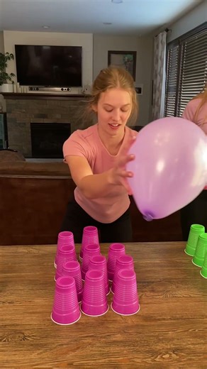 5 Tier Cup Stacking! 😆 #familygames #funnyfamilygames #challenge