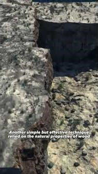 Roman stone extraction techniques #history #romanempire #engineering