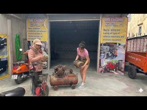 [TIMELAPSE]: Completely restore an air compressor that had been neglected for many years.