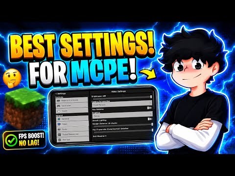 🔥 BEST SETTINGS FOR MCPE! 😱 | FPS BOOST + NO LAG 🔥