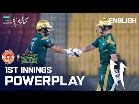 1st Innings Powerplay | Islamabad United vs Multan Sultans | English | Match 40 | HBL PSL11 | MZB1K