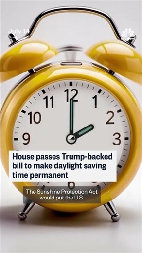 House passes bill to make daylight saving time permanent