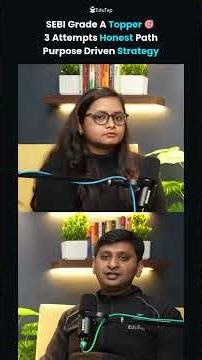 SEBI Grade A Topper Reveals Her Honest Journey | 3 Attempts to Success and Purpose Strategy