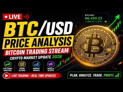 🔴 Live BTC/USD Price Analysis | Bitcoin Trading Stream | Crypto Market Update 2026