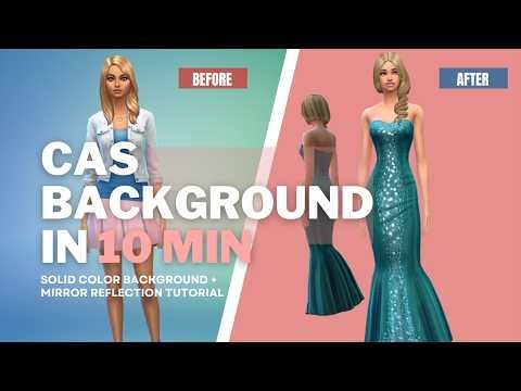 Make Your First Sims 4 CAS Background in 10 Minutes (With Mirror Reflection!)