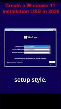 Create a Windows 11 Installation USB in 2026 💻 #meinkwinlab #windows #installwindows11 #microsoft