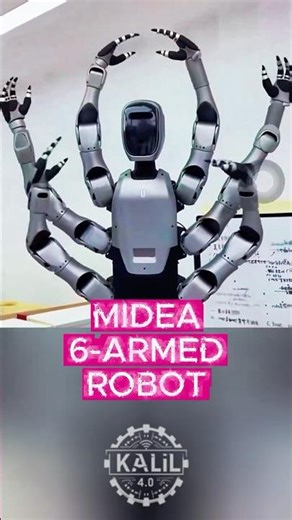 Midea's 6-Armed Humanoid Robot Gets to Work #humanoidrobot #robotics #futureofwork #robot