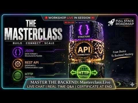 Complete Backend Mastery: HTTP, JSON & REST APIs (Live Masterclass) 🚀