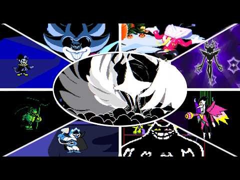 DELTARUNE - All Bosses (No Damage) Chapters 1- 4