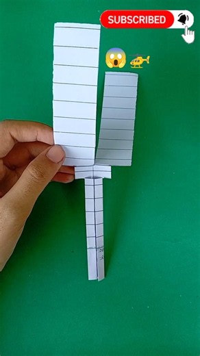 🚁 Easy Paper Helicopter That Really Flies! ✨ | Simple Origami Helicopter Tutorial #shorts #viral