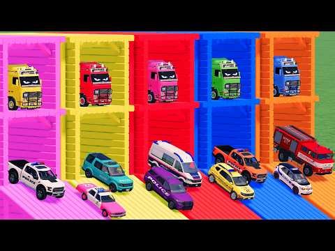 Transport work with colors TRUCK CARS with All Mixer Transporting In Fs22 Farming Simulator 22 #403