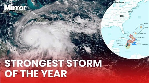 175MPH superstorm Melissa to slam into Caribbean today
