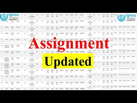 🔥IGNOU Assignment Updated for June 2026 Exam | Download Your Assignment Now