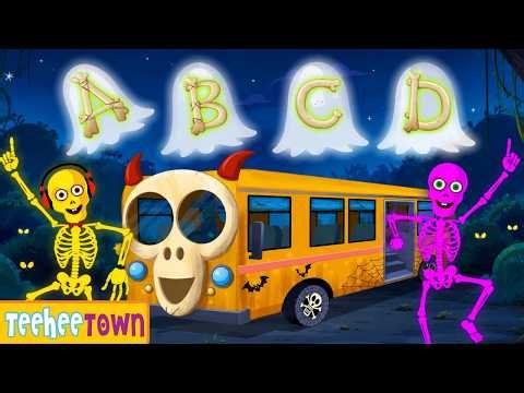 Halloween ABC With Five Skeletons | Spooky Songs For Kids | Teehee Town