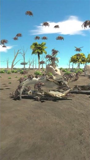 Swarm Bugs Cover the Saltwater Crocodile