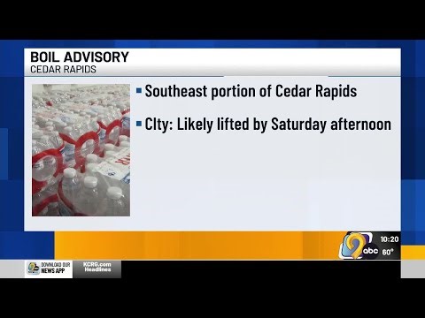 Cedar Rapids SE water break repaired, boil advisory remains
