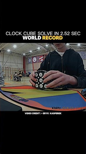 2024 Clock World Record In 2.52 seconds #shorts #viral #cube #rubikscube