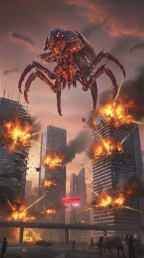 One Girl vs Alien Monster Army 😱 She Saved The Entire City #viralvideo #scifi