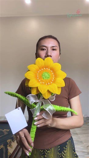 Crafts Pipe Cleaner | Giant Sunflower Handmade Tutorial | Home Decoration DIY