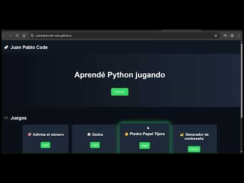 Hice una WEB para aprender PYTHON jugando (y es GRATIS) 🔥