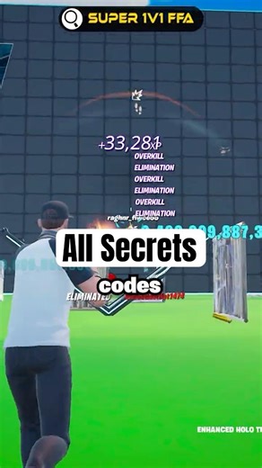 ALL SECRET CODES in Super 1v1 FFA!!