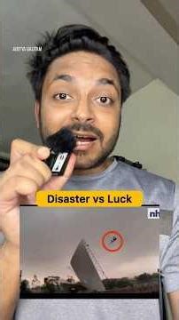 Massive disaster by thundersquall in UP | how luck of Bareilly fly man saves him #uttarpradesh