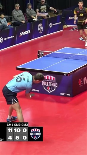 Enzo off the edge!! #tabletennis #mltt #tabletennishighlights