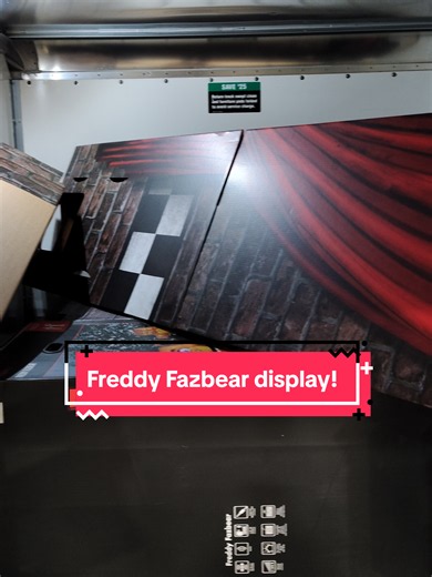 The Spirit Halloween Freddy Fazbear display is finally mine! So excited to get the stage home and set it up! #fnaf #freddyfazbear #spirithalloween #fivenightsatfreddys #display