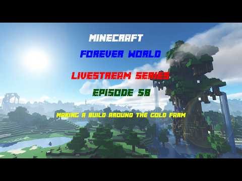MJ Livestream Minecraft Forever World Episode 58- Making A Build Around The Gold Farm