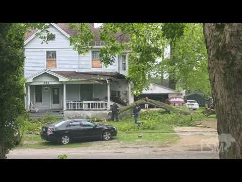 04-28-2026 Decatur, IL - Tree On House