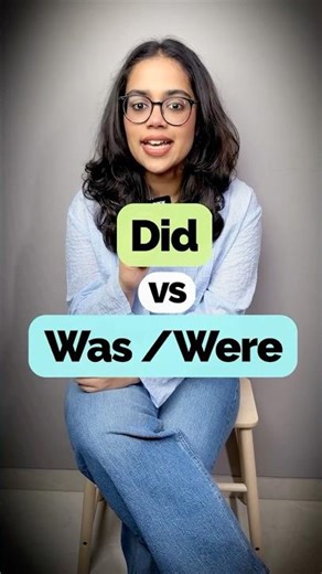 English Grammar Lesson - Did Vs Was/Were | Common Mistakes in English | English With Ananya