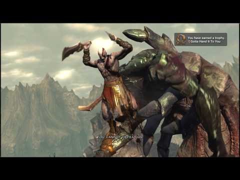God of War Ascension Gotta Hand It To You Trophy Defeat the infected Hand of Aegaeon